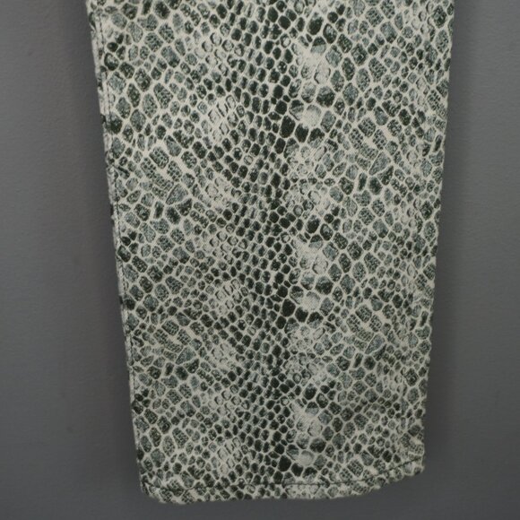 New AG Adriano Goldschmied The Mari High Rise Straight Snake Print Jeans size 29 - Picture 8 of 16